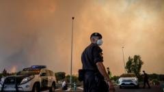More than 220,000 evacuated in France and Spain due to wildfires