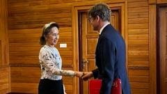 Aung San Suu Kyi appears healthy in first confirmed outside contact for 2.5 years