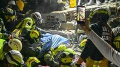 Woman pulled alive from rubble 36 hours after Colombia quake
