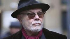 Gary Glitter appears in court over historical sex offence charges