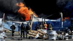 At least 37 dead and hundreds evacuated after strike on Kyiv weapons depot