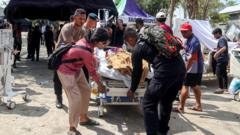 Rescuers search for survivors of powerful Indonesia earthquake
