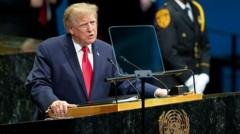 Trump threatens to ‘annihilate’ Iran in UN speech as officials from both countries meet on sidelines